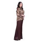 Platinum Πουκάμισο Γήινο Με Animal Print Γυναικείο Mακρυμάνικο All Day Free Size – FS5268-1 - Image 5