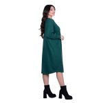 Gomore Φόρεμα Πράσινο Γυναικείο Μidi Φαρδύ Πλεκτό All Day Free Size - GM-33752-RP - Image 3