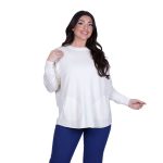 Gomore Μπλούζα Εκρού Γυναικεία Πλεκτή Με Τσέπες All Day Free Size - GM-43180 - Image 2