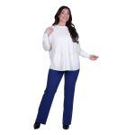 Gomore Μπλούζα Εκρού Γυναικεία Πλεκτή Με Τσέπες All Day Free Size - GM-43180 - Image 5