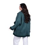 Platinum Γυναικείο Πράσινο Ημίπαλτο Μουτόν Γυναικείο Με Γούνα Casual All Day Free Size - 06079-GR - Image 3