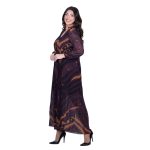 Platinum Φόρεμα Μωβ Με Animal Print Σχέδιο Γυναικείο Πλισέ Ριχτό All Day Free Size - IT-261-GU-PR - Image 3