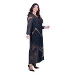 Platinum Φόρεμα Πετρολ Με Animal Print Σχέδιο Γυναικείο Πλισέ Ριχτό All Day Free Size - IT-261-GU - Image 2