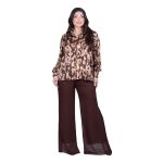 Platinum Πουκάμισο Γήινο Με Animal Print Γυναικείο Mακρυμάνικο All Day Free Size – 5268-1 - Image 4