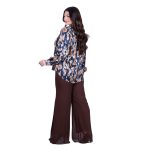 Platinum Πουκάμισο Μπλε Με Animal Print Σχέδιο Γυναικείο Mακρυμάνικο All Day Free Size - IT-5268-5 - Image 8