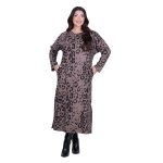 Fairyland Φόρεμα Μόκα Γυναικείο Με Animal Print Casual Μακρύ All Day Free Size - MG-12642-LP - Image 2