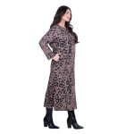 Fairyland Φόρεμα Μόκα Γυναικείο Με Animal Print Casual Μακρύ All Day Free Size - MG-12642-LP - Image 3