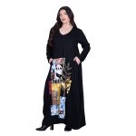 Platinum Φόρεμα Μαύρο Γυναικείο Απλικέ Maxi ''Αφηρημένος Πίνακας Patchwork'' All Day - PL-231-BC - Image 3