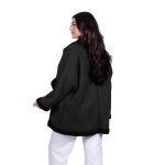 Platinum Ημίπαλτο Μαύρο Γυναικείο Μουτόν Γυναικείο Με Γούνα Casual All Day Free Size - 06079-BC - Image 5