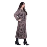 Fairyland Φόρεμα Μόκα Γυναικείο Με Animal Print Casual Μακρύ All Day Free Size - MG-12642-LP - Image 3