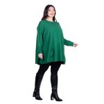 Platinum Μπλούζα Πράσινη Γυναικεία Κλος Άνετη Γραμμή Αll Day Free Size - 1628-GR - Image 3