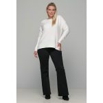 Gomore Παντελόνι Μαύρο Γυναικείο Jean Με Καμπάνα Ελαστικό Casual All Day - 53512-BC