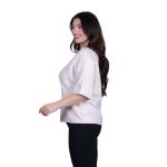 Gomore Μπλούζα Εκρού Γυναικεία Πλεκτή Με Ντεκολτέ All Day Free Size - 56231-EG - Image 2