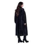 Platinum Παλτό Μαύρο Γυναικείο Βελουτέ Double Face Casual All Day Free Size - 68-GU-BC - Image 4