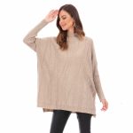 Platinum Μπλούζα Μαύρη Γυναικεία Μακριά Φαρδιά Ασύμμετρη Casual All Day Free Size - IT-8529-BC - Image 2