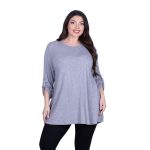 Fairyland Moschato Μπλούζα Γκρι Γυναικεία Κλος Καθημερινή Free Size - FM-4020-GE