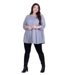 Fairyland Moschato Μπλούζα Γκρι Γυναικεία Κλος Καθημερινή Free Size - FM-4020-GE - Image 2