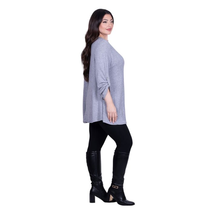 Fairyland Moschato Μπλούζα Γκρι Γυναικεία Κλος Καθημερινή Free Size - FM-4020-GE - Image 3