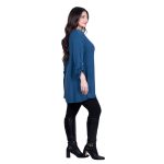 Fairyland Moschato Μπλούζα Πετρολ Γυναικεία Κλος Καθημερινή Free Size - FM-4020-PL - Image 3