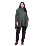 Fairyland Moschato Πόντσο - Πουλόβερ Πράσινο Με Ζιβάγκο Γυναικείο Casual Φαρδύ All Day Free Size - FM-5016-GR - Image 2