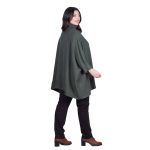 Fairyland Moschato Πόντσο - Πουλόβερ Πράσινο Με Ζιβάγκο Γυναικείο Casual Φαρδύ All Day Free Size - FM-5016-GR - Image 4