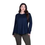 Fairyland Moschato Μπλούζα Μπλε Γυναικεία Εβαζέ Κλος Καθημερινή Free Size - FM-57115-BL