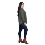 Fairyland Moschato Μπλούζα Λαδί Γυναικεία Εβαζέ Κλος Καθημερινή Free Size - FM-57115-GR - Image 3