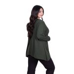 Fairyland Moschato Μπλούζα Πράσινη Γυναικεία Κλος Με Ασυμμετρία Καθημερινή Free Size - FM-705-GR - Image 3