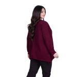 Fairyland Moschato Μπλούζα Γκρενά Γυναικεία Κλος Με Ασυμμετρία Καθημερινή Free Size - FM-705-RG - Image 4