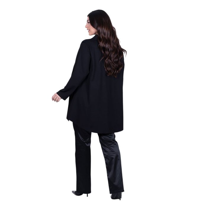 Fairyland Μπλούζα Μαύρη Γυναικεία Ασύμμετρη Με Σχέδια All Day Free Size - FM-8215-BCF - Image 5