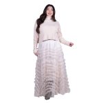 Fairyland Φούστα Nude Γυναικεία Τούλινη Με Φρου - Φρου Εβαζέ Girly Μaxi All Day Free Size - FM-854-ND