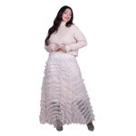 Fairyland Φούστα Nude Γυναικεία Τούλινη Με Φρου - Φρου Εβαζέ Girly Μaxi All Day Free Size - FM-854-ND - Image 2