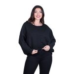 Fairyland Moschato Μπλούζα Μαύρη Γυναικεία Casual Φαρδιά Νεανική All Day Free Size - FM-99208