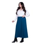 Gomore Φούστα Πετρολ Γυναικεία Μακριά Klos Με Σούρα Καθημερινή - GM-34731-PL - Image 2