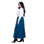 Gomore Φούστα Πετρολ Γυναικεία Μακριά Klos Με Σούρα Καθημερινή - GM-34731-PL - Image 3