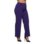 Gomore Παντελόνα Μωβ Γυναικεία Mε Λάστιχο Κρεπ Κλασική Ελαστική All Day - GM-34822-V - Image 2