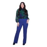 Gomore Παντελόνι Μωβ Γυναικείο Κρεπ Ελαστικό Κλασικό Με Φερμουάρ All Day - GM-35814-V