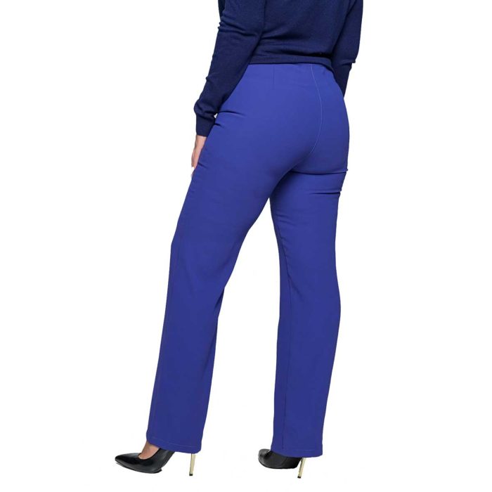 Gomore Παντελόνι Μωβ Γυναικείο Κρεπ Ελαστικό Κλασικό Με Φερμουάρ All Day - GM-35814-V - Image 6