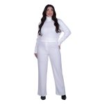 Gomore Παντελόνι Λευκό Γυναικείο Mε Λάστιχο Κλασικό Ελαστικό Casual All Day - GM-52821-W