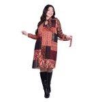 Platinum Φόρεμα Εκάι Με Εμπριμέ Σχέδια Γυναικείο Νεανικό Εβαζέ All Day Free Size - IT-78-FS