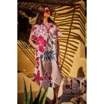 Platinum Φόρεμα - Καφτάνι Σομόν Με Πολύχρωμα Floral Γυναικείο Free Size - 72612 - Image 3