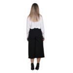 Platinum Παντελόνι Μαύρο Γυναικείο Jupe Culote Με Πιέτες All Day - IT-1059-B - Image 3