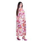 Platinum Φόρεμα - Πουκαμίσα Λευκό Πολύχρωμα Floral Print Γυναικείo Με Κουμπιά All Day Free Size - 22643 - Image 2
