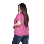 Platinum Μπλούζα Rosy Γυναικεία Κοντομάνικη Ζαπονέ All Day Free Size - 9349-PN - Image 2