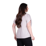 Platinum Μπλούζα Sand Γυναικεία Κοντομάνικη Ζαπονέ All Day Free Size - 9349-SD - Image 2