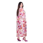 Platinum Φόρεμα - Πουκαμίσα Λευκό Πολύχρωμα Floral Print Γυναικείo Με Κουμπιά Free Size - FS22643 - Image 2