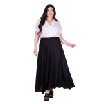 Platinum Φούστα - Παρεό Μαύρη Γυναικεία Μακριά Casual All Day Free Size - FS22340-BC