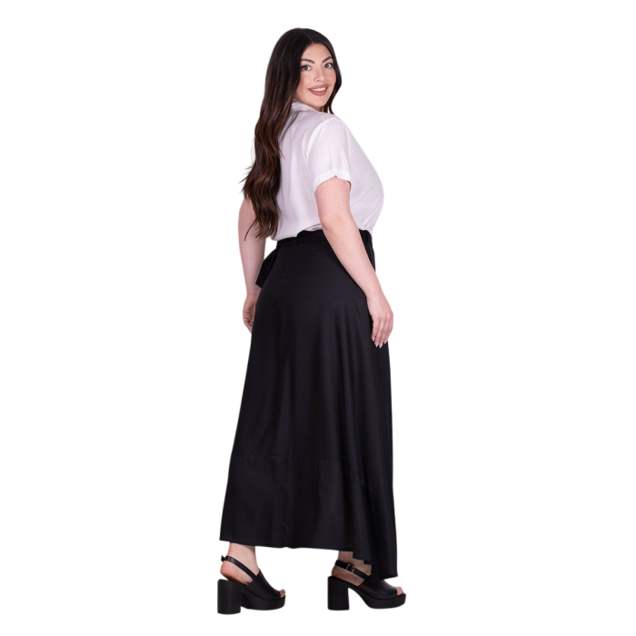 Platinum Φούστα - Παρεό Μαύρη Γυναικεία Μακριά Casual All Day Free Size - FS22340-BC - Image 4