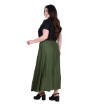 Platinum Φούστα Παρεό Χακί Γυναικεία Μακριά Casual All Day Free Size - FS22340-CH - Image 4