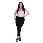Platinum Παντελόνι Μαύρο Γυναικείο Στενό Ελαστικό Casual All Day - FS5271-BC - Image 2
